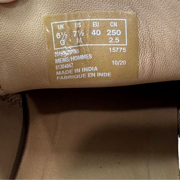 Clarks Chantry Men's Wing Tip Leather Lace Up Casual Comfort Blue Shoes, 7.5 - Picture 10 of 10